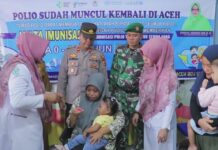 Akibat Informasi Bohong, Imunisasi Polio di Aceh Barat Tidak Mencapai Target