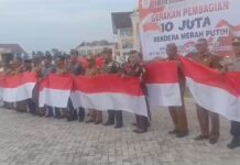 Pj Bupati Aceh Utara Launching 10 Juta Bendera Dan Peusijuek Damkar