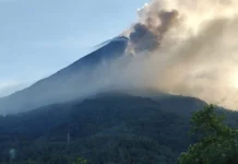Awan Panas Yang Terjadi Di Guguran Karangetang, Warga Pulau Siau Diminta Waspada