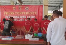 Polres Aceh Barat Ringkus 8 Tersangka Pengedar Narkoba