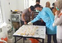 Seribuan Anggota PPK Dan PPS Lakukan Tes Urine Di Poliklinik Polres Lhokseumawe